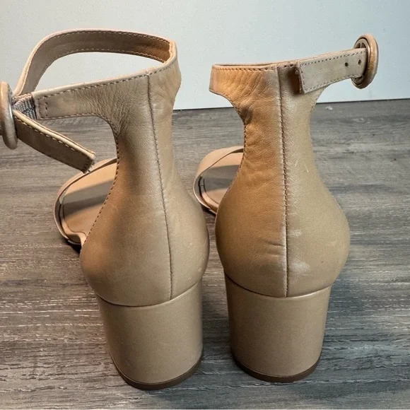 Bernardo Belinda Tan Block Heel Sandals with Ankle Strap size 8.5 $198 - Picture 7 of 11